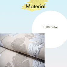 Load image into Gallery viewer, Women's Cotton Yukata, Casual Summer Kimono -Beige Base with large banana leaves (bashō) for a bold and tropical-inspired look.