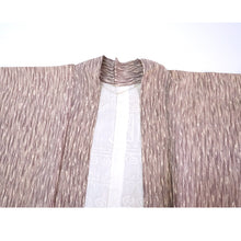 Load image into Gallery viewer, Vintage Haori Kimono Jacket Silk, Dusty Purple base, soft White Gradient Stripes