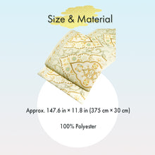 画像をギャラリービューアに読み込む, Women's Washable Nagoya Obi (Soft Yellow-Green with Oriental Pattern)