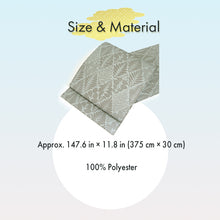 Load image into Gallery viewer, Women's Washable Nagoya Obi (Light Gray with Botanical Pattern)