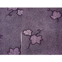 画像をギャラリービューアに読み込む, Vintage Haori Kimono Jacket Silk, Deep purple base, “Kanoko” Dots, Ivy Vine Design