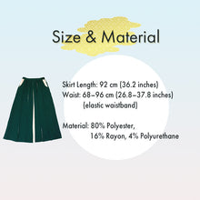 將圖片載入圖庫檢視器 Hakama Skirt(Green) – A Modern Twist on Traditional Japanese Elegance