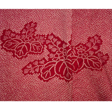 Load image into Gallery viewer, Vintage Haori Kimono Jacket Silk, Classic Red base, “Kanoko” Dots , Paulownia Design