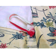 画像をギャラリービューアに読み込む, Vintage Haori Kimono Jacket Silk, Ivory base, Seasonal Flowers, Floral, Chrysanthemum, Maple, Peony