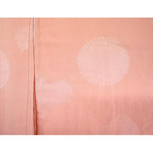 画像をギャラリービューアに読み込む, Vintage Haori Kimono Jacket Silk, Pastel Orange base, Chrysanthemums