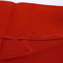 画像をギャラリービューアに読み込む, Vintage Haori Kimono Jacket Silk, Vivid Red base, Waves and Rippling Water Motif