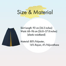 將圖片載入圖庫檢視器 Hakama Skirt(Navy) – A Modern Twist on Traditional Japanese Elegance