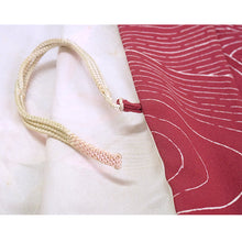 Load image into Gallery viewer, Vintage Haori Kimono Jacket Silk, Deep Red-Purple base, Flowing Water, Maple, and Textured Flowers