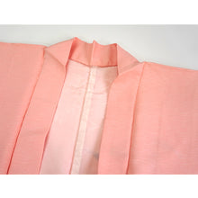 Load image into Gallery viewer, Vintage Haori Kimono Jacket Silk, Baby Pink base, Bamboo Leaves—Symbol of Strength & Growth!
