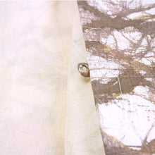 画像をギャラリービューアに読み込む, Vintage Haori Kimono Jacket Silk, ivory base, Geometric Patterns