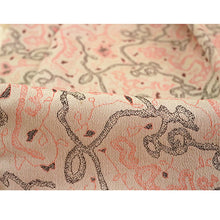 画像をギャラリービューアに読み込む, Vintage Haori Kimono Jacket Beige base, Bold Geometric Design