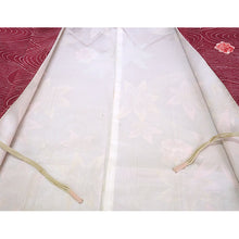 Load image into Gallery viewer, Vintage Haori Kimono Jacket Silk, Deep Red-Purple base, Flowing Water, Maple, and Textured Flowers