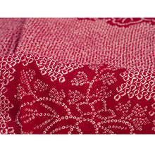 Load image into Gallery viewer, Vintage Haori Kimono Jacket Silk, Classic Red base, “Kanoko” Dots , Paulownia Design