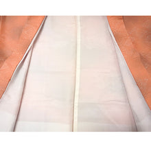 Load image into Gallery viewer, Vintage Haori Kimono Jacket Silk, Orange base, Diamond Grid (Hishikōshi)