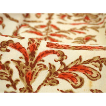 將圖片載入圖庫檢視器 Vintage Haori Kimono Jacket Silk, Ivory base, Botanical Design