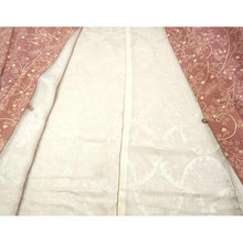 画像をギャラリービューアに読み込む, Vintage Haori Kimono Jacket Silk, Muted Pink, Maples, Classic Arabesque Pattern