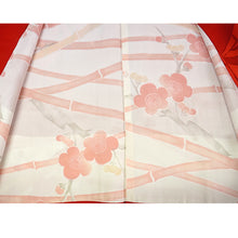 Load image into Gallery viewer, Vintage Haori Kimono Jacket Silk, Bright Red base, Leaf Motif