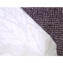 画像をギャラリービューアに読み込む, Vintage Haori Kimono Jacket Silk, Deep purple base, “Kanoko” Dots, Ivy Vine Design