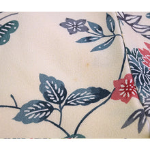 画像をギャラリービューアに読み込む, Vintage Haori Kimono Jacket Silk, Ivory base, Seasonal Flowers, Floral, Chrysanthemum, Maple, Peony