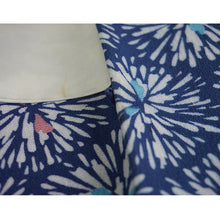 Load image into Gallery viewer, Vintage Haori Kimono Jacket Silk, Blue base, Chrysanthemum Motif