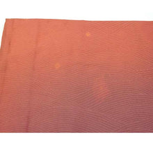 画像をギャラリービューアに読み込む, Vintage Haori Kimono Jacket Silk, Deep Red base, Wave Pattern