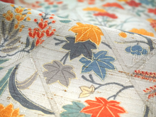 Load image into Gallery viewer, Vintage Japanese Kimono Women's Robe Silk, Beige base with Floral Motif, camellias, cherry blossoms, plum blossoms