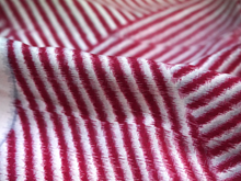 Load image into Gallery viewer, Vintage Japanese Kimono Women's Robe Silk, Red & White Striped Kimono with Geometric Patterns