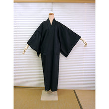 Load image into Gallery viewer, Vintage Japanese Kimono Women's Robe Silk, Bright Yellow,Bokashi-Dye Kimono (Soft Gradient Effect)