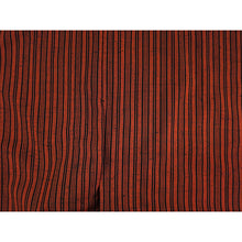 画像をギャラリービューアに読み込む, Vintage Japanese Kimono Women's Wool , Orange and Navy Stripes