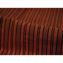 画像をギャラリービューアに読み込む, Vintage Japanese Kimono Women's Wool , Orange and Navy Stripes