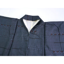 Load image into Gallery viewer, Vintage Japanese Kimono Women's Robe Silk, Bright Yellow,Bokashi-Dye Kimono (Soft Gradient Effect)