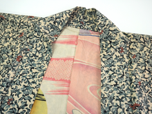 画像をギャラリービューアに読み込む, Vintage Haori Kimono Jacket Silk,karakusa (arabesque) pattern