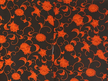 画像をギャラリービューアに読み込む, Vintage Haori Kimono Jacket Silk, Elegant Black base, Timeless Vines