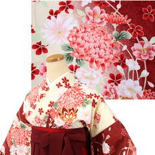 画像をギャラリービューアに読み込む, Washable Embroidered Hakama & Nisha-sode Kimono Set for Women – Ready-to-Wear 2-Piece Outfit for Graduation & Formal Celebrations