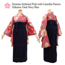 画像をギャラリービューアに読み込む, Washable Embroidered Hakama & Nisha-sode Kimono Set for Women – Ready-to-Wear 2-Piece Outfit for Graduation & Formal Celebrations