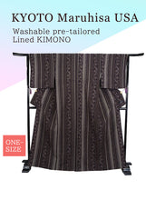 Load image into Gallery viewer, Washable pre-tailored Lined KIMONO【ONE-SIZE】(Chintz, cloisonne and floral arabesque patterns.)