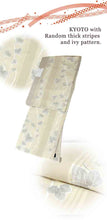 Load image into Gallery viewer, Washable pre-tailored Lined KIMONO【ONE-SIZE】(Random thick stripes and ivy pattern.)