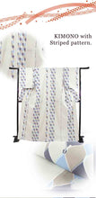 Load image into Gallery viewer, Washable pre-tailored Lined KIMONO【ONE-SIZE】(Striped pattern.)