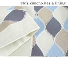 Load image into Gallery viewer, Washable pre-tailored Lined KIMONO【ONE-SIZE】(Striped pattern.)