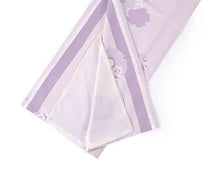 Load image into Gallery viewer, Washable pre-tailored Lined KIMONO【ONE-SIZE】(Purple stripe and snowflake pattern.)