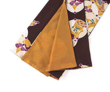 Load image into Gallery viewer, Washable pre-tailored Lined KIMONO【ONE-SIZE】(Chrysanthemums, bellflowers, and plums in cloisonne.)