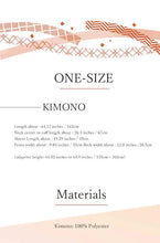 Load image into Gallery viewer, Washable pre-tailored Lined KIMONO【ONE-SIZE】(chrysanthemum pattern.)