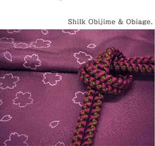 將圖片載入圖庫檢視器 Effortless Elegance tailored Kimono 4 Piece Coordinate Set(Kimono, Obi, Obi-age, Obi-jime)L-SIZE