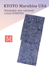 画像をギャラリービューアに読み込む, Washable pre-tailored Lined KIMONO【M】(Deer shibori, arabesque pattern)