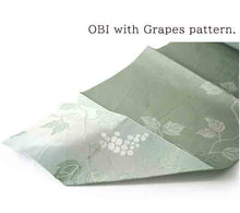 Load image into Gallery viewer, Effortless Elegance tailored Kimono 4 Piece Coordinate Set(Kimono, Obi, Obi-age, Obi-jime)M-SIZE
