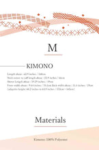 Load image into Gallery viewer, Washable pre-tailored Lined KIMONO【M】(Cloisonne pattern.)