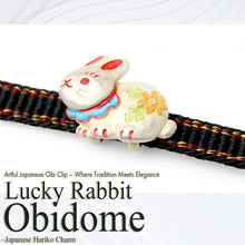 画像をギャラリービューアに読み込む, Obidome, Lucky Rabbit –Japanese Hariko Charm