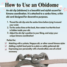 Load image into Gallery viewer, Obidome, Mystic Serpent –– Elegant & Bold Kimono Accent