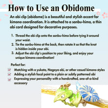 画像をギャラリービューアに読み込む, Obidome, Morning Glory & Frog –– Rainy Day Charm