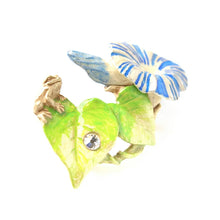 画像をギャラリービューアに読み込む, Obidome, Morning Glory & Frog –– Rainy Day Charm